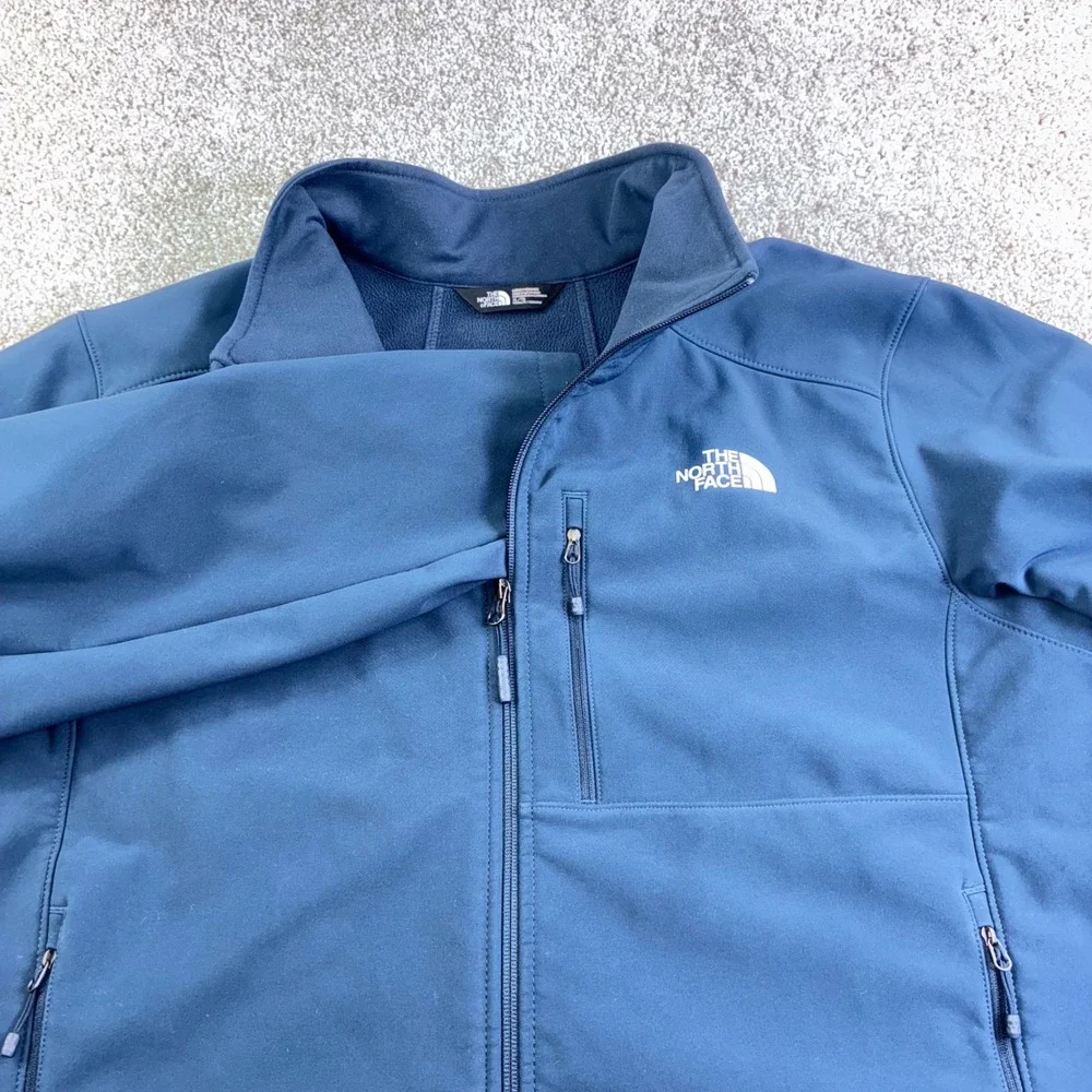 The North Face Apex Softshell Jacket Mens XL Full Zip Navy Blue Gorpcore Utility